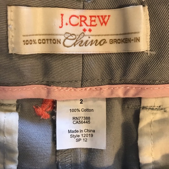 J. Crew Gray Shorts with Lobster Embroidery - Picture 4 of 4